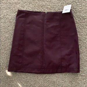 NWT Free People vegan leather skirt size 8